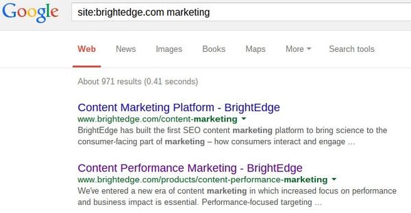 Google Search Operators Site search - brightedge