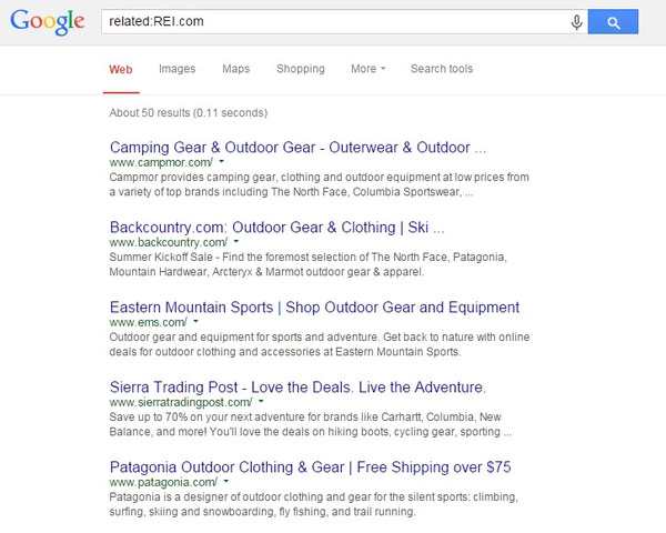 Google Search Operators Related search - brightedge