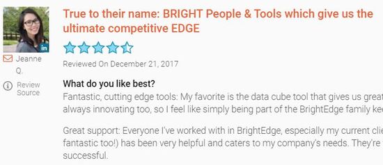 brightedge community customer review