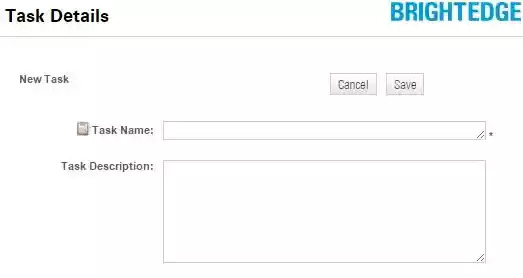 brightedge content workflow - Task Details