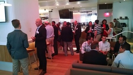 Networking at BrightEdge New York Event