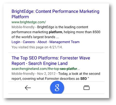 Mobile friendly Results - brightedge