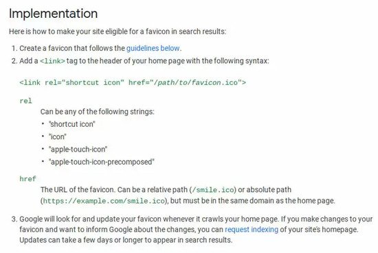 Brightedge shows google instructions on adding a favicon to the mobile serp