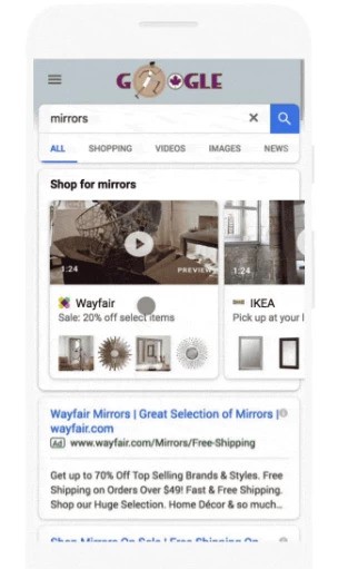 Google's new ad formats include video in showcase ads - brightedge