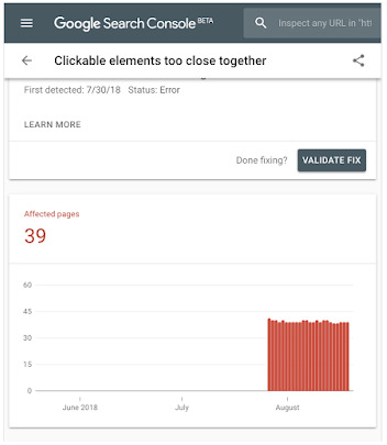 Example of mobile usability report on new Google Search Console - brightedge