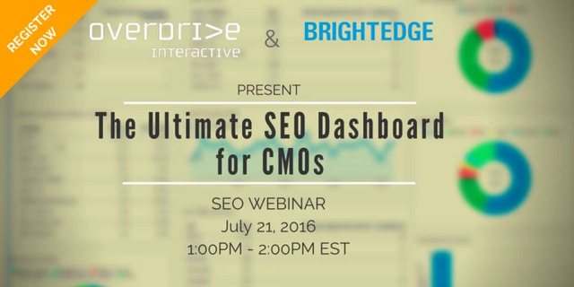 SEO Dashboard webinar - brightedge