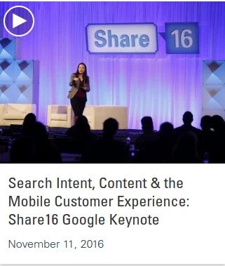 Listen to the Google keynote in the Share16 videos