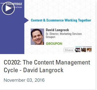 Listen to David Langrock in the Share16 videos