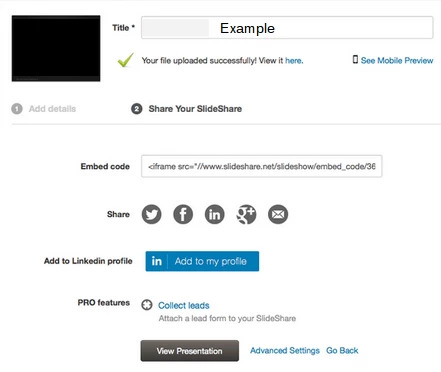 SlideShare SEO on LinkedIn - brightedge