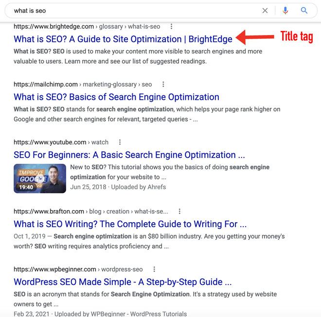 Title Tag Seo 101