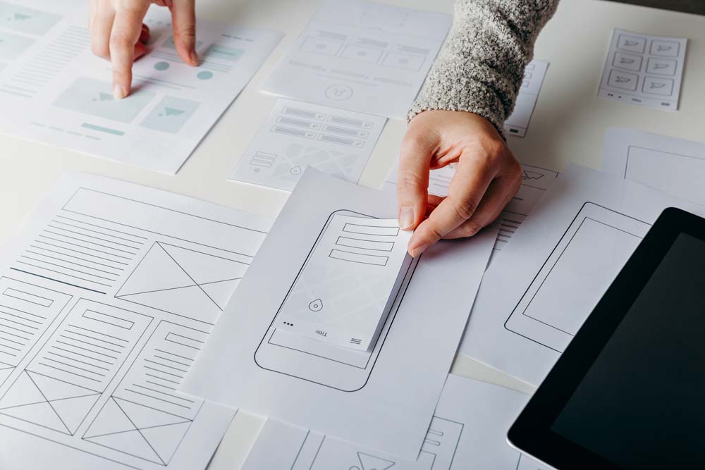 layout for a mobile web page template