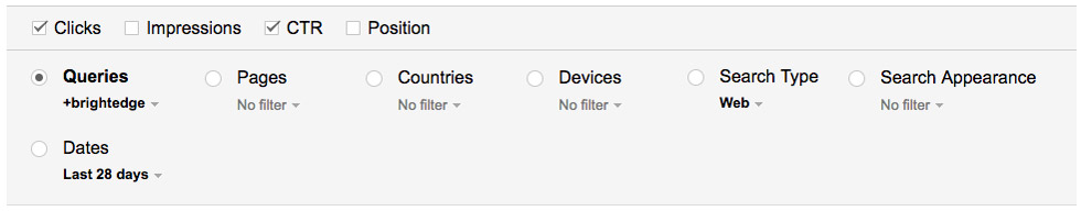 google price insights example screencap setting up branded keyword filter for ctr