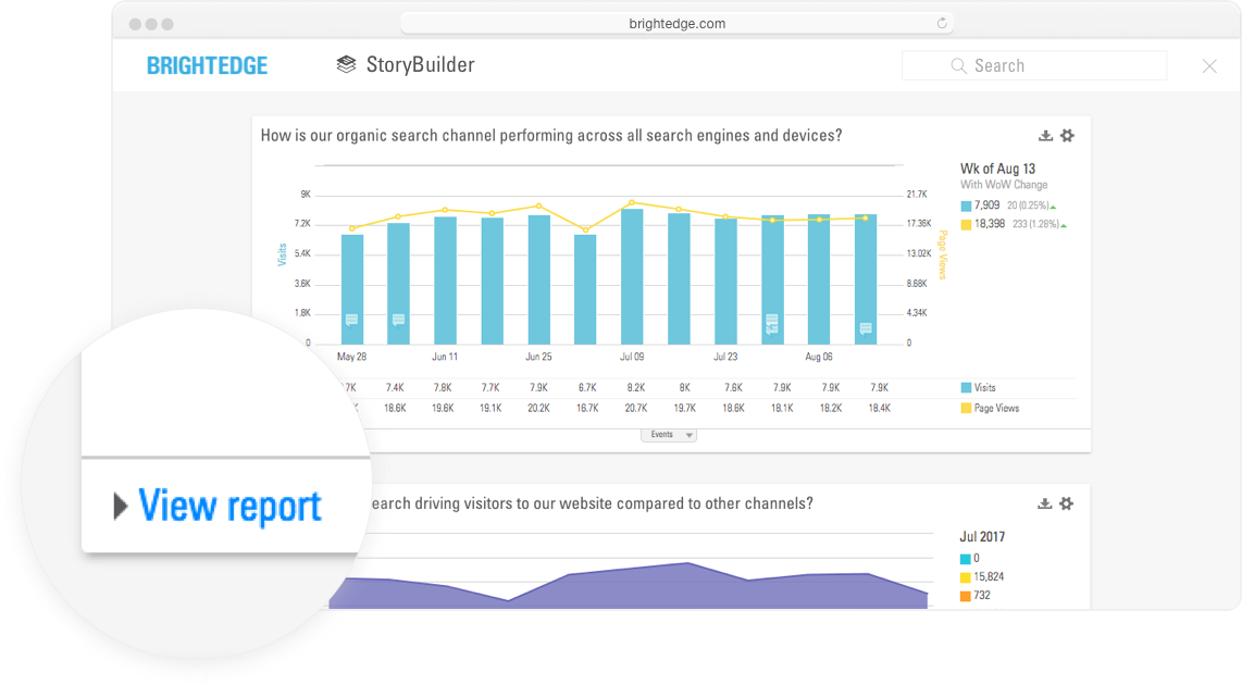 storybuilder dashboards view report closeup