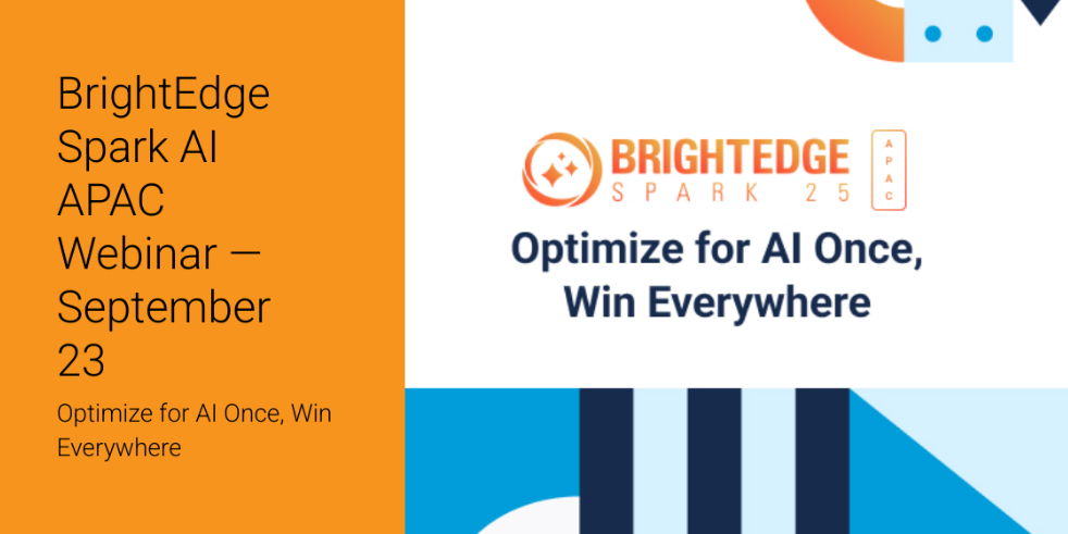 BrightEdge Spark 25 Banner - AI Search Event September 3